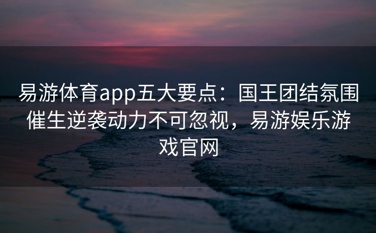 易游体育app五大要点：国王团结氛围催生逆袭动力不可忽视，易游娱乐游戏官网